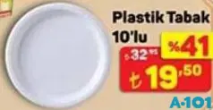 PLASTİK TABAK 10'LU